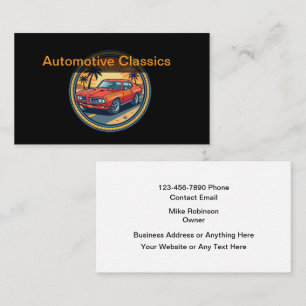 Cartes de visite Thème Automobile Voiture Classiqu