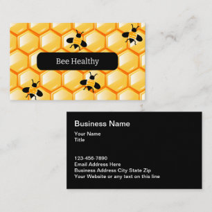 Cartes de visite Thème Miel d'Abeille