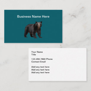 Cartes de visite Thème Ours Nature 