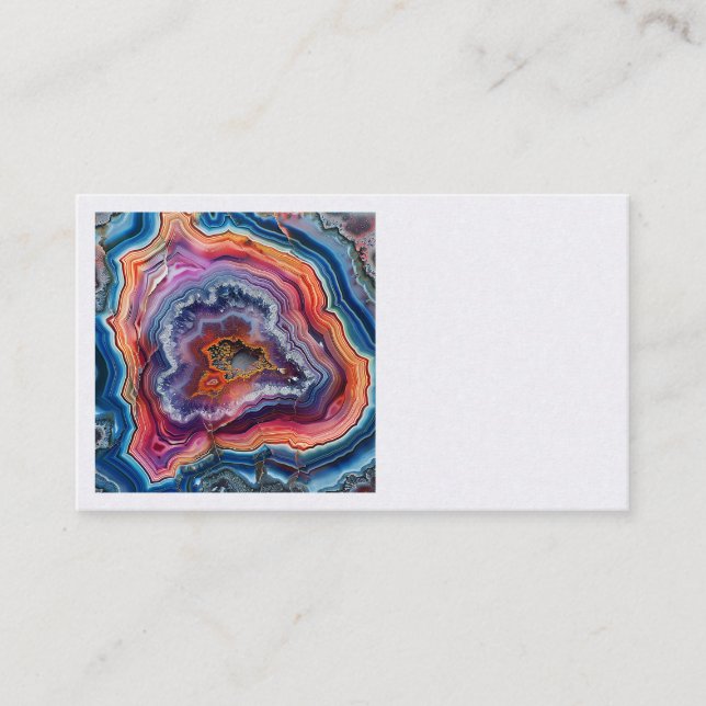 Cartes de visite tranche d'agate (Devant)