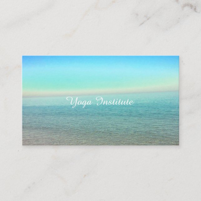 Cartes de visite tranquilles de Reiki de yoga (Devant)