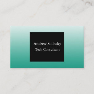 Cartes de visite turquoises