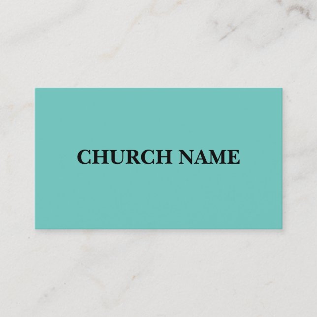 Cartes de visite Turquoises et noirs (Devant)