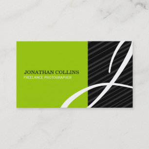 Cartes de visite uniques de monogramme