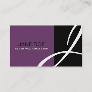 Cartes de visite uniques de monogramme