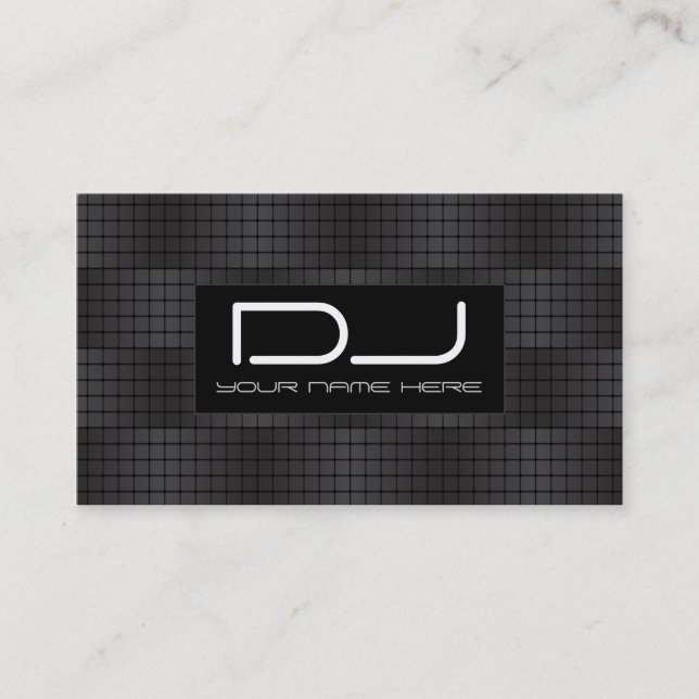 Cartes de visite urbains du DJ de hip hop (Devant)