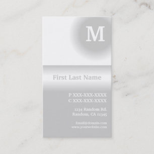 Cartes de visite verticaux gris clair