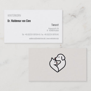 cartes de visite vétérinaire