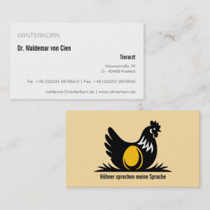 cartes de visite vétérinaire