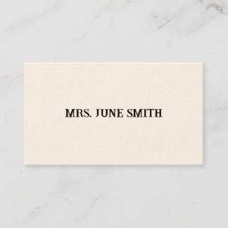 Cartes de visite victoriennes simples