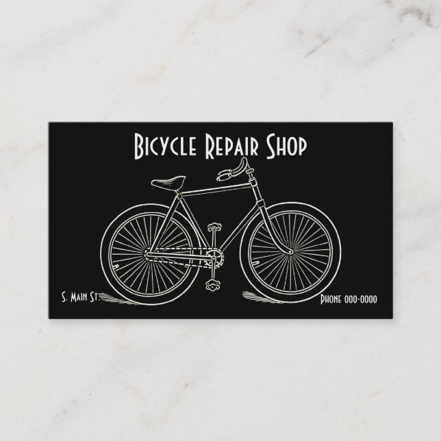 Cartes de visite vintages à vélo (Devant)