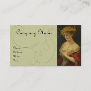 Cartes de visite vintages de beauté