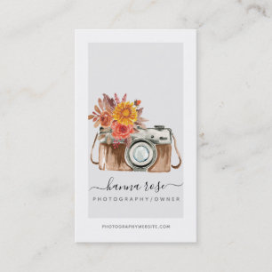 Cartes de visite vintages de caméra aquarelle