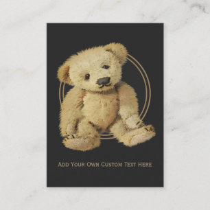 Cartes de visite vintages de coutume d'ours de