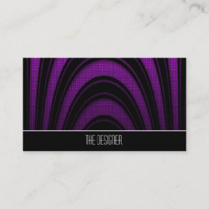 Cartes de Visite Violet Noir Abstrait Arche