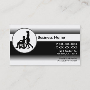 Cartes de visite vivants aidés blancs noirs
