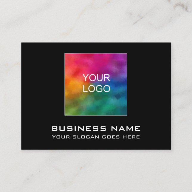 Cartes de visite Votre Entreprise Logo Ici Élégant (Devant)