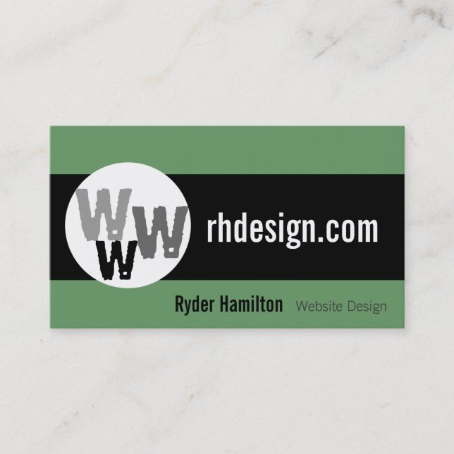 Cartes de visite Web Design (Devant)