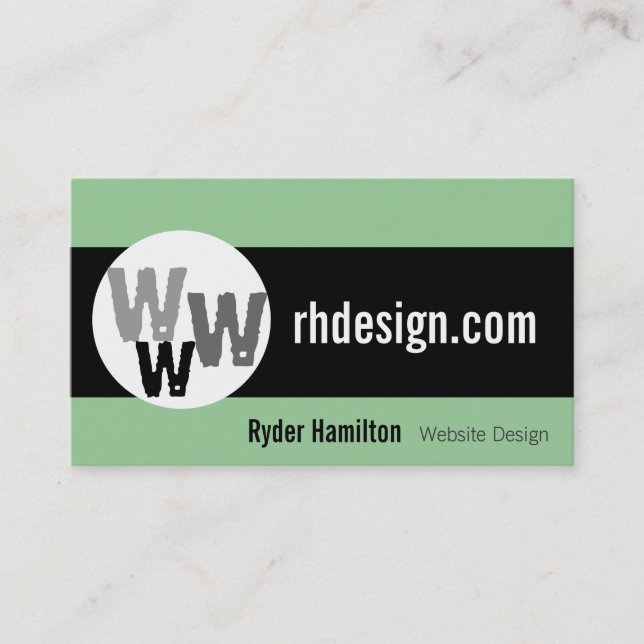 Cartes de visite Web Design (Devant)