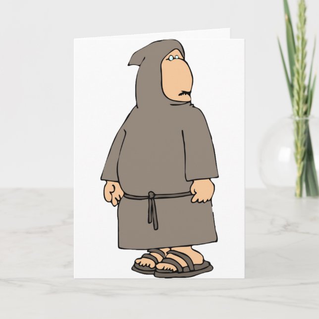 Cartes de voeux à capuchon de moine (Devant)
