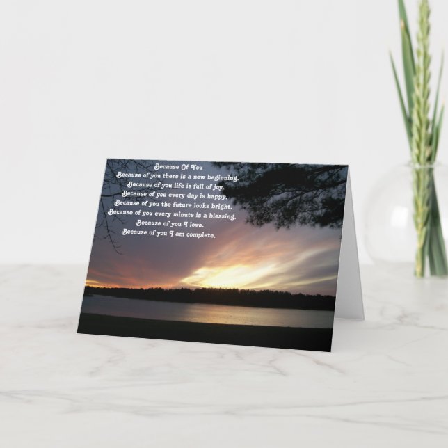 Cartes de voeux À cause de vous 6 (Devant)