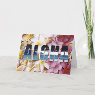 Cartes de voeux Aloha Plumeria