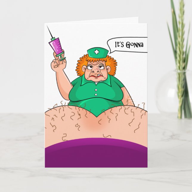 Cartes de voeux amusantes de la semaine des infirm (Devant)