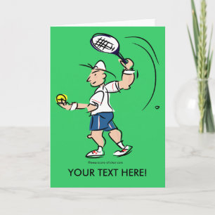 Cartes de vœux amusantes pour joueurs de tennis