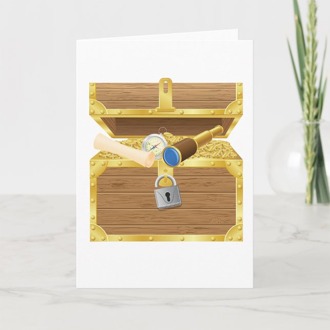 Cartes de voeux Antique Treasure Pot (Créateur téléchargé)