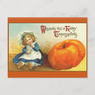 Cartes de voeux art Thanksgiving Vintages