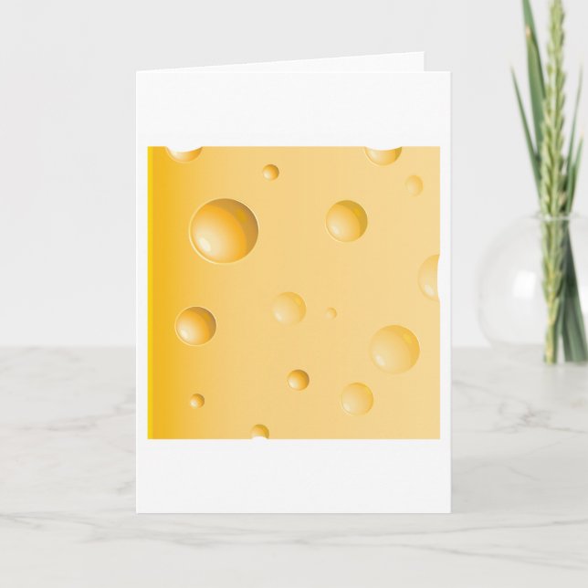 Cartes de voeux au fromage Gruyere (Devant)