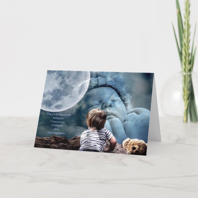 Cartes de voeux avec Bénédictions 2 pour un bébé g (Devant)