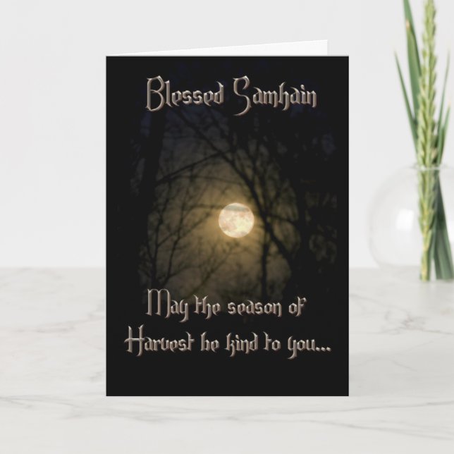 Cartes de voeux : Bénédictions de Samhain (Devant)