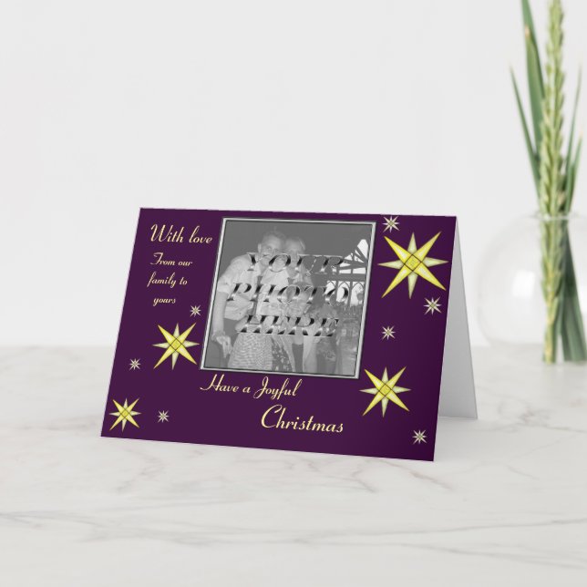 Cartes de voeux Bethlehem Night (Shining Stars) (Devant)
