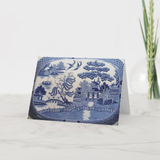 Cartes de voeux bleu saule pour ramener le passé