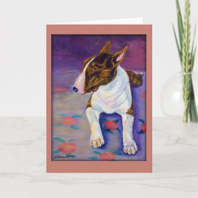 Cartes de voeux Bull Terrier (Devant)