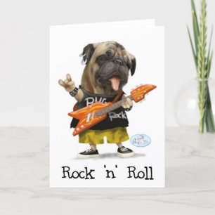 Cartes de voeux Carlin Rock N Roll