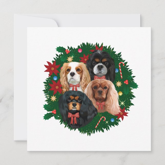 Cartes de vœux Cavalier King Charles Spaniel (Devant)
