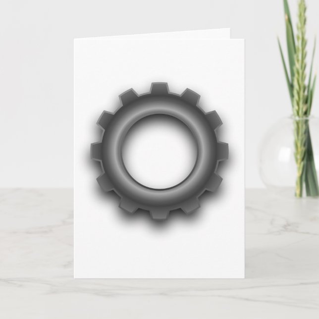 Cartes de voeux Cog en métal (Devant)