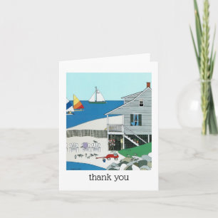 Cartes de voeux colorées de cottage du Cap