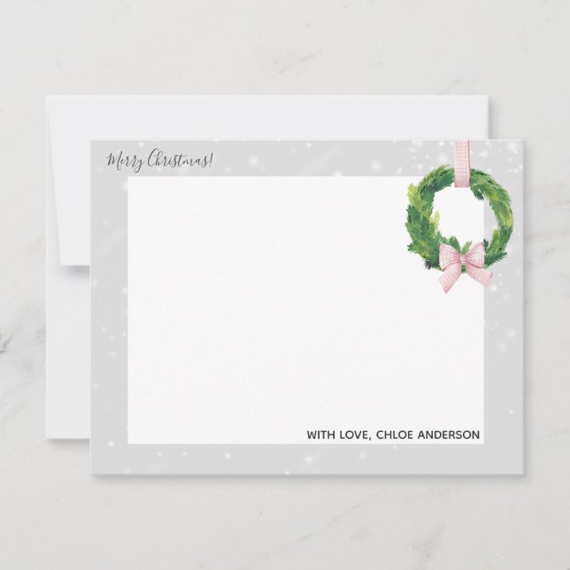 Cartes de vœux Couronne de gingembre pour les Fête (Devant)