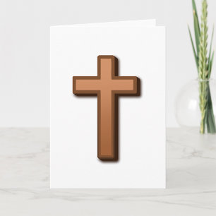 Cartes de voeux Croix Brown