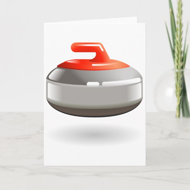 Cartes de voeux Curling Stone (Devant)