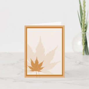 Cartes de voeux d'action de grâces Autum Leaf