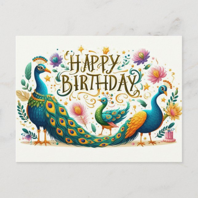 Cartes de vœux d'anniversaire  (Devant)