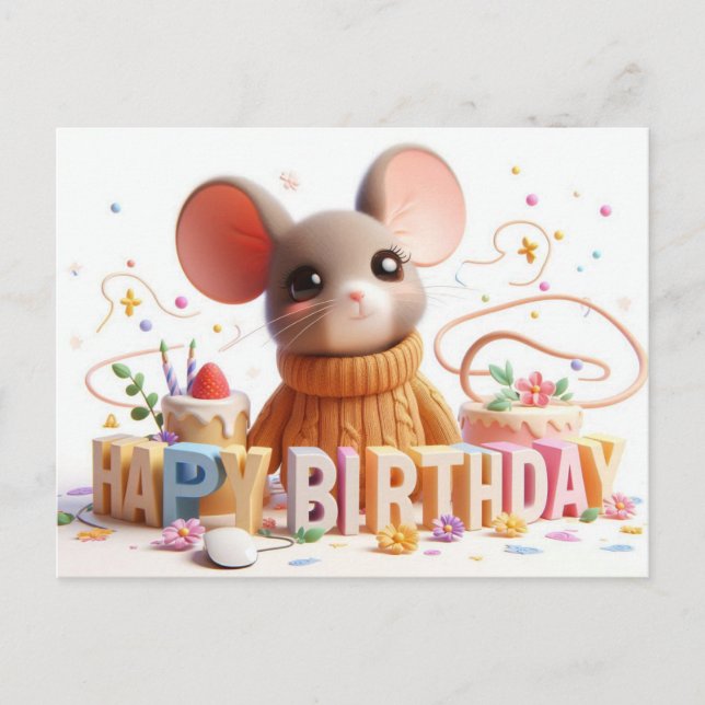 Cartes de voeux d'anniversaire heureuses (Devant)
