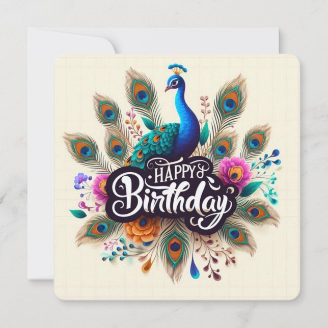 Cartes de voeux d'anniversaire heureuses (Devant)