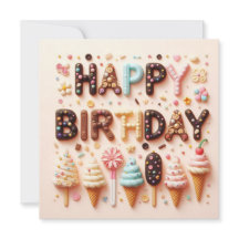 Cartes de voeux d'anniversaire heureuses
