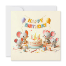 Cartes de voeux d'anniversaire heureuses
