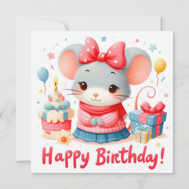 Cartes de voeux d'anniversaire heureuses (Devant)